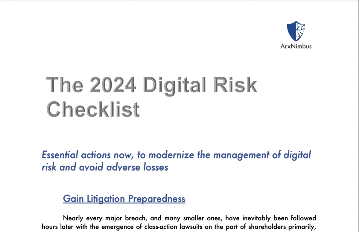 2024 Dig Checklist cover