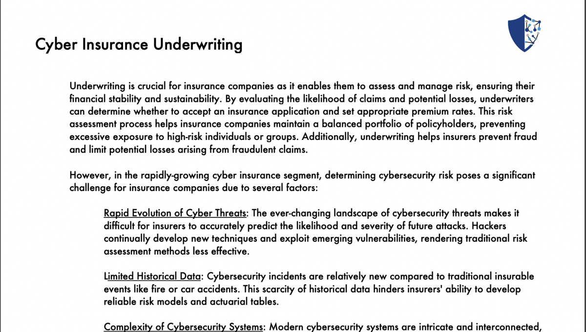 Underwriting Whitepaper cover